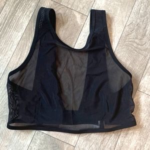 Lululemon cropped sheer tank